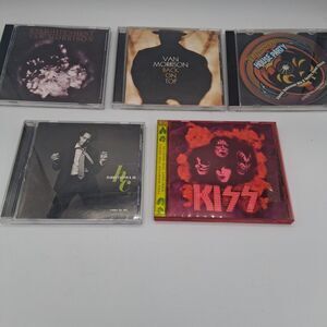 Lot of 5 CDs KISS Van Morrison Harry Connick Jr Halloween House Party Rock...